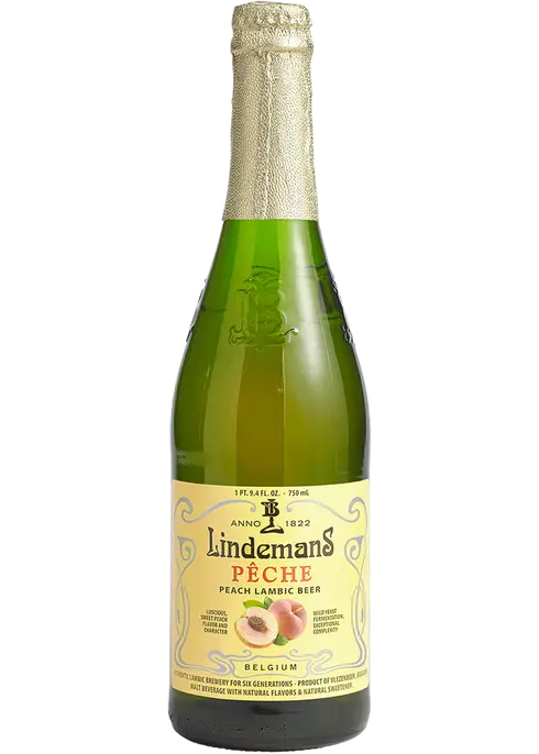 Lindeman's Peche Belgian Peach Beer 750ml - Wine Palace