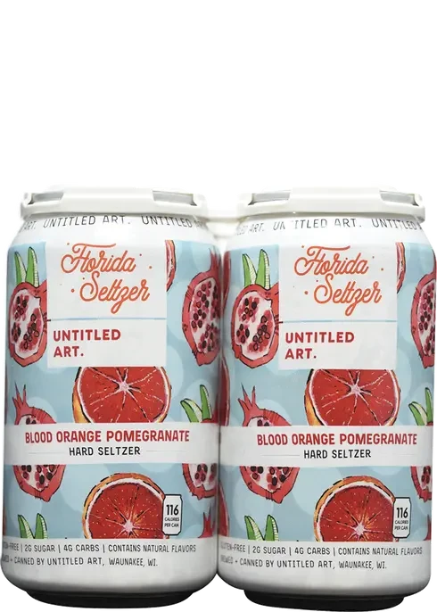 Florida Seltzer Untitled Art Blood Orange Pomegranate