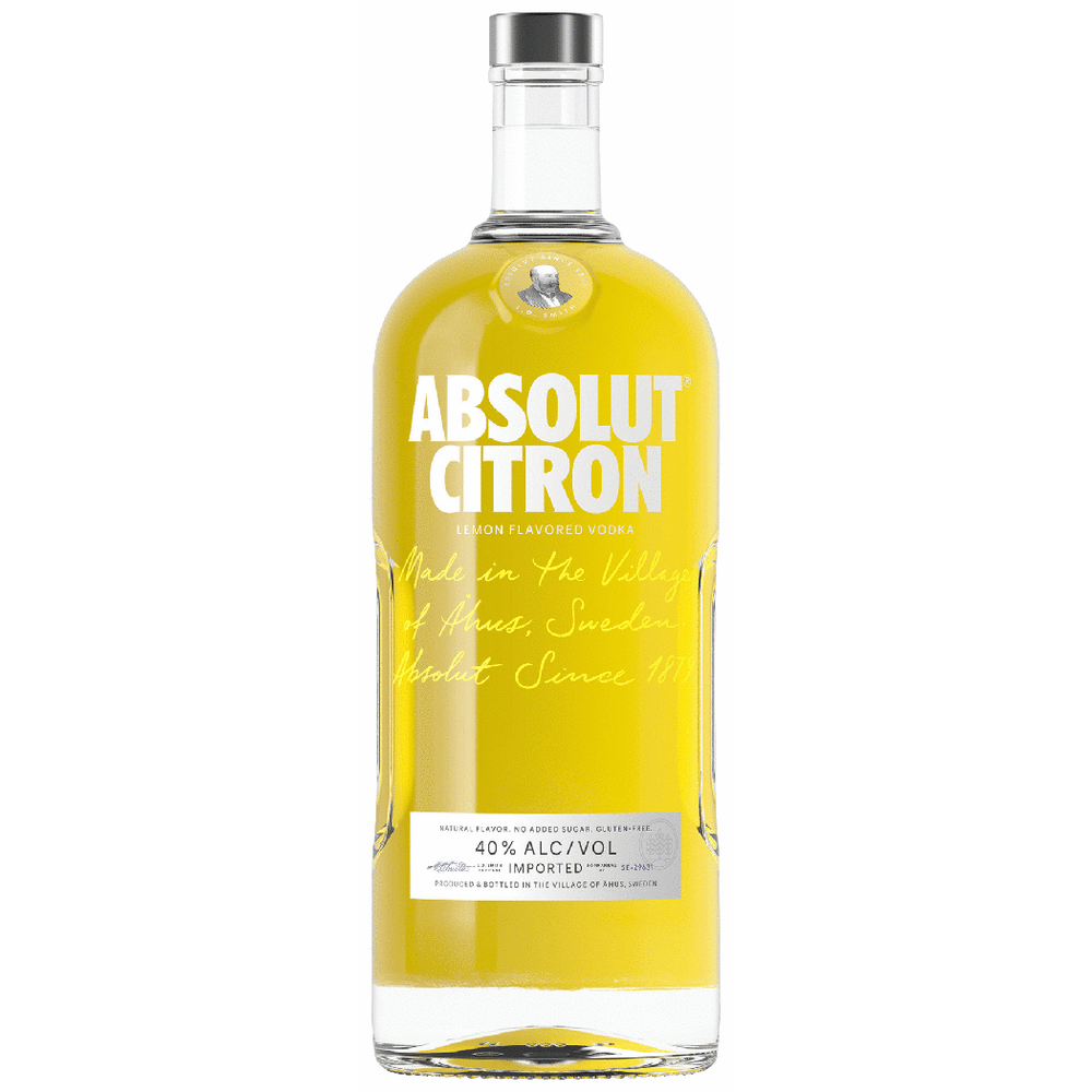 Absolut Vodka Citron 1.75L bottle