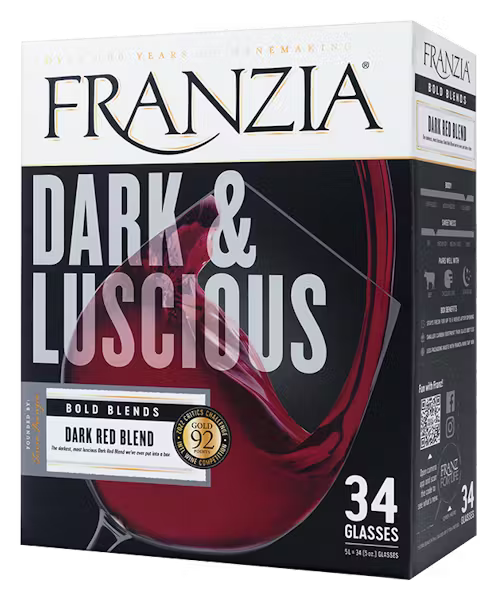 Franzia Dark and Luscious Dark Red Blend