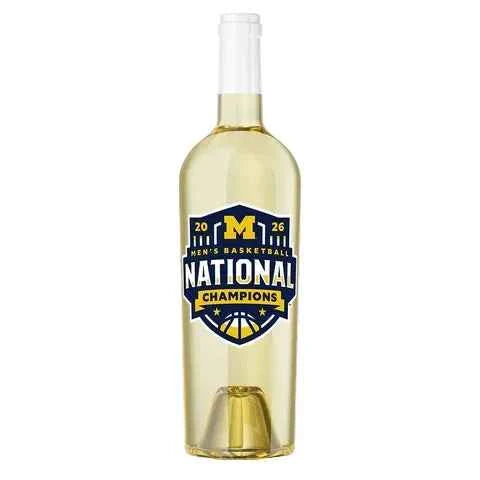 Manos Michigan 2026 Mens Basketball National Champions White Wine