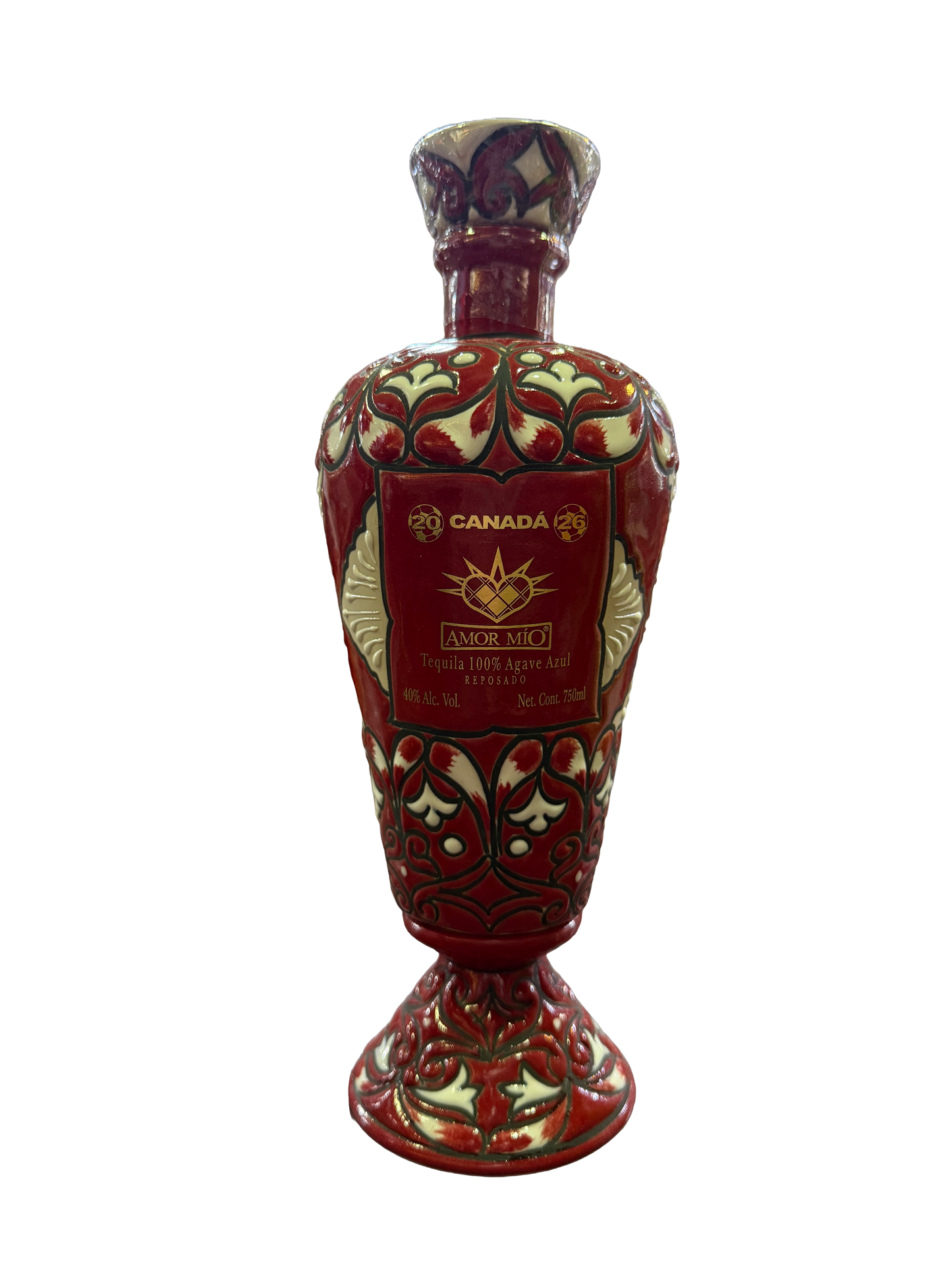 Amor Mio Reposado Ceramic Tequila FIFA World Cup Canada Edition