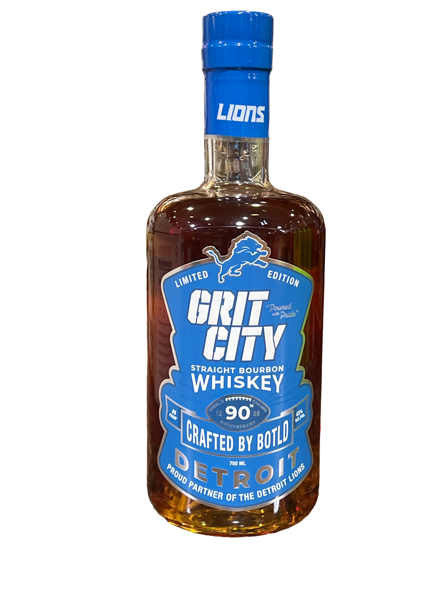 Grit City Detroit Lions Edition Straight Bourbon Whiskey