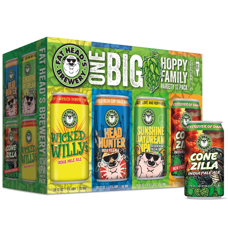 Fat Head Brewery One Big Hoppy Family Variety Pack IPA's