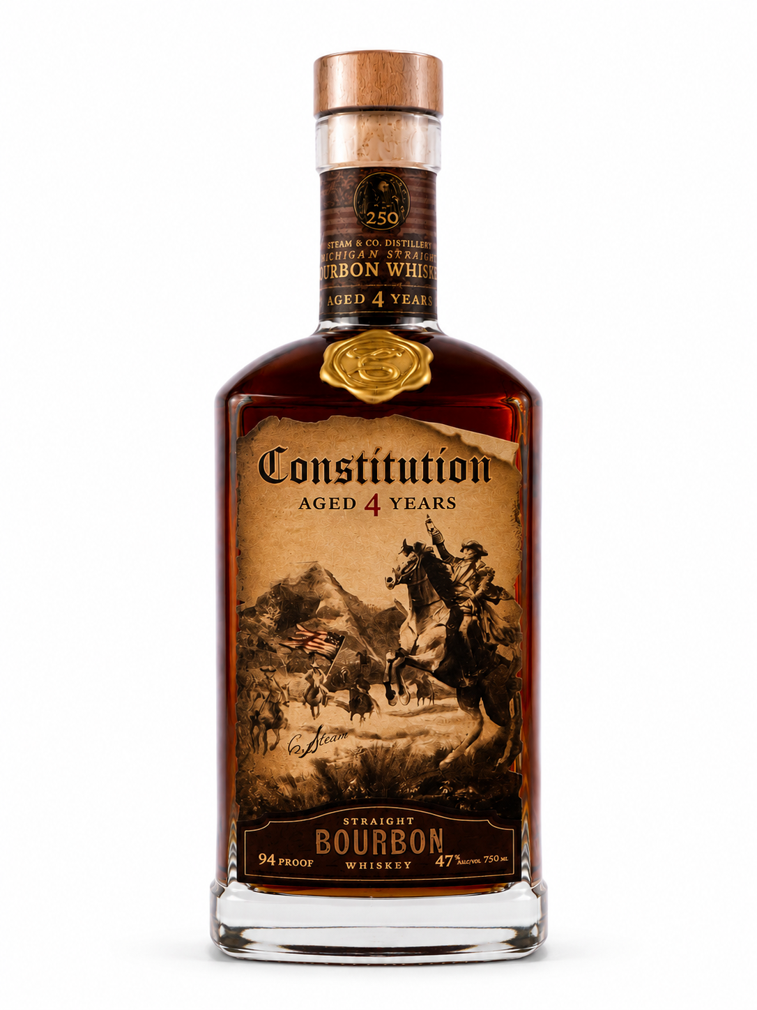Steam & Co. Constitution 4 YR Bourbon Whiskey