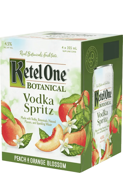 Ketel One Vodka Spritz Peach & Orange Blossom - Wine Palace