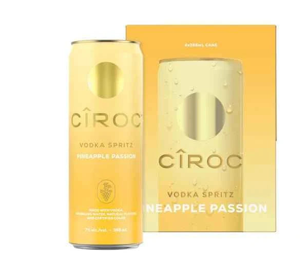 Ciroc Vodka Spritz Pineapple Passion 4 Pack