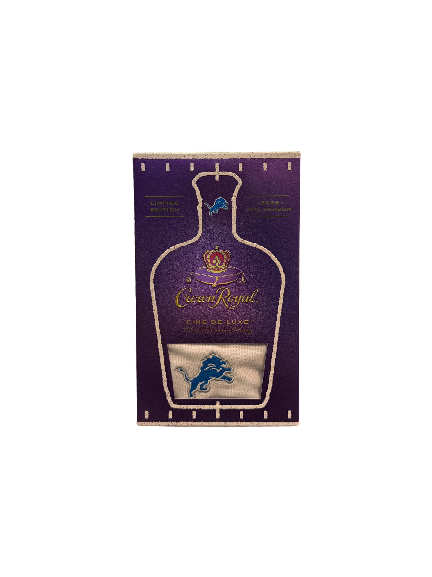 Crown Royal Deluxe With Detroit Lions Football Bag