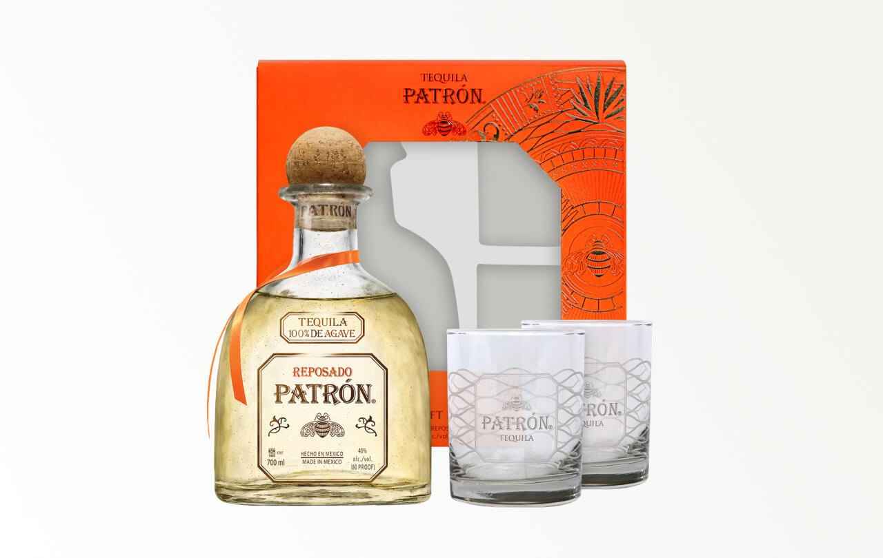 Patron Anejo Tequila Gift Pack with Two Cups – Wine Palace