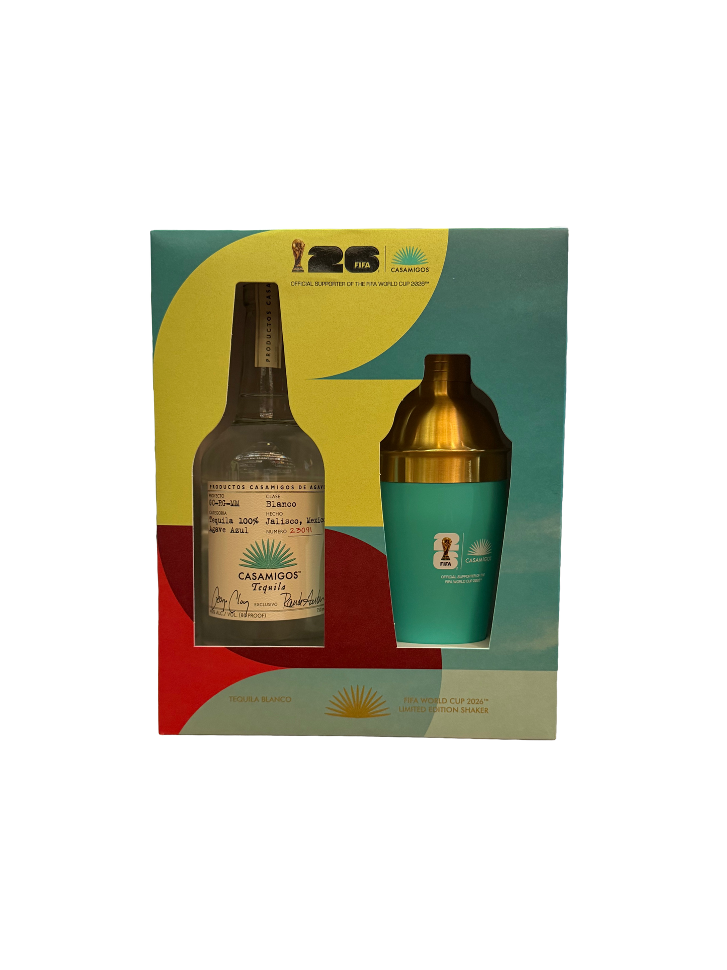 Casamigos Blanco Tequila with Fifa World Cup Shaker