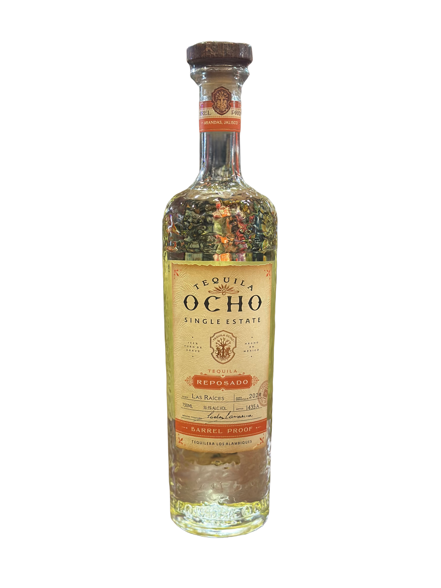 Tequila Ocho Tequila Barrel Proof Reposado Single Estate