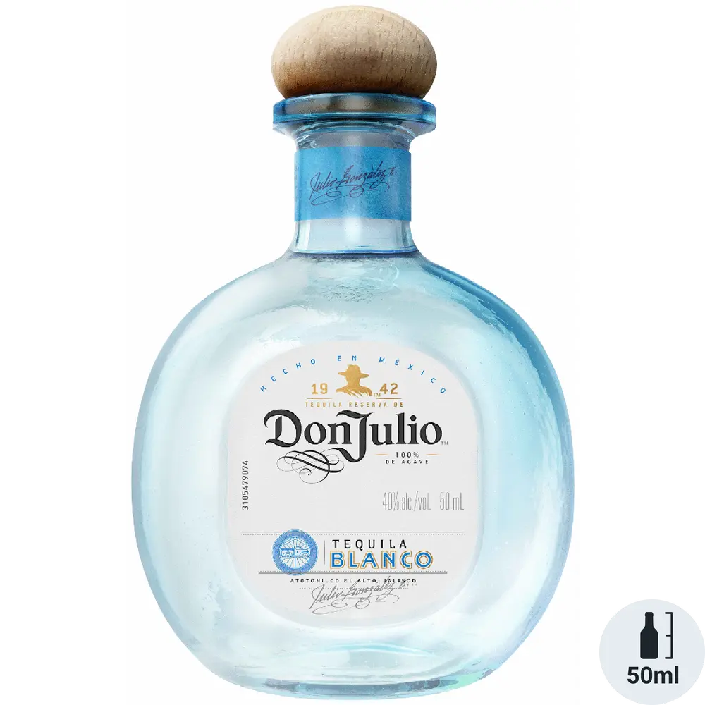 Don Julio Tequila Blanco bottle on a white background