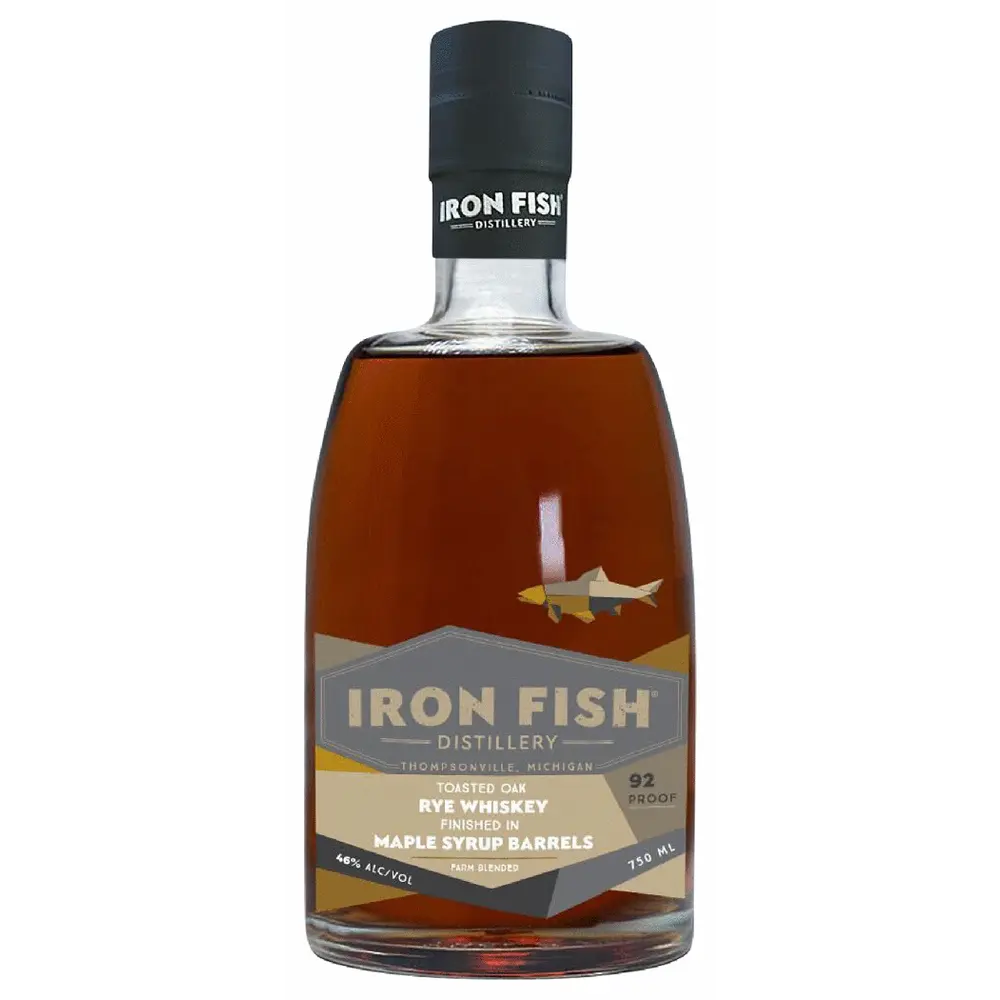 Iron Fish Maple Syrup Barrels Finish Toasted Oak Rye Whiskey