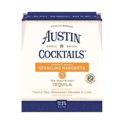 Austin Cocktails Bergamot Orange Sparkling Margarita 4 X 8.4oz Cans