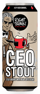 Right Brain Ceo Stout 12 Fl Oz Can - Wine Palace