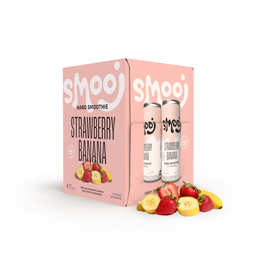 Smooj Strawberry Banana Hard Seltzer