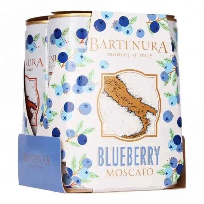 Bartenura Blueberry Moscato 4 Pack Cans