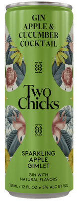Two Chicks Gin, Apple & Cucumber Gimlet Cocktail 4 Pack - Wine Palace