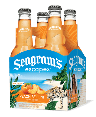Seagram's Escapes Peach Fuzzy Navel Cocktail, 4 pack - Wine Palace