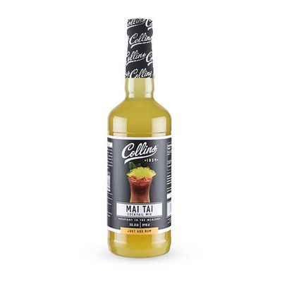Collins Mai Tai Mix | Made With Real Orange And Lime Juice With Natural Flavors | Tiki Cocktail Mixer