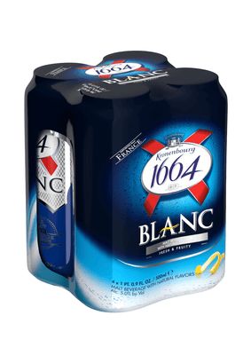 Kronenbourg 1664 Blanc Malt Beer 4 Pack Cans - Wine Palace