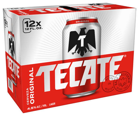 Tecate Mexican Beer, 12 pack - Wine Palace