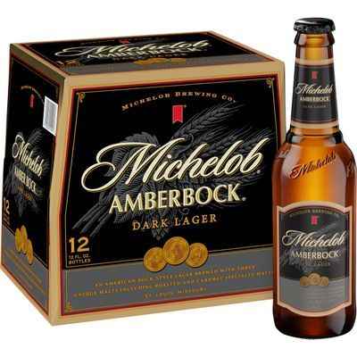 Michelob Amber Bock Dark Lager, 12 Pack 12 fl. oz. Bottles, 5.2% ABV