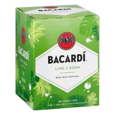 Bacardi Lime & Soda 4 Pack