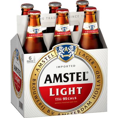 Amstel Light Lager Beer, 6 pack - Wine Palace