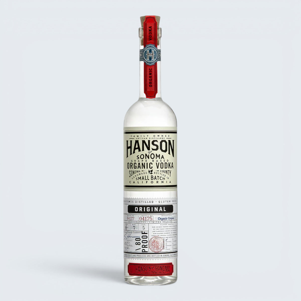 Hanson of Sonoma Original Organic Vodka 750ml bottle