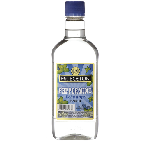 Mr. Boston Peppermint Pl bottle