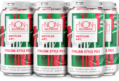 Untitled Arts Non Alcoholic Italian Style Pils 6 Pk Can - Wine Palace