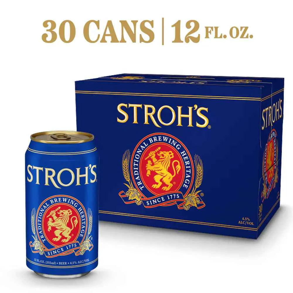 Stroh's Beer, 30 pack