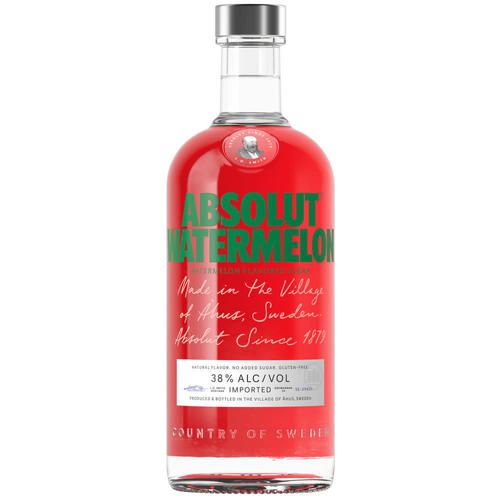 Absolut Watermelon Vodka 750ml bottle