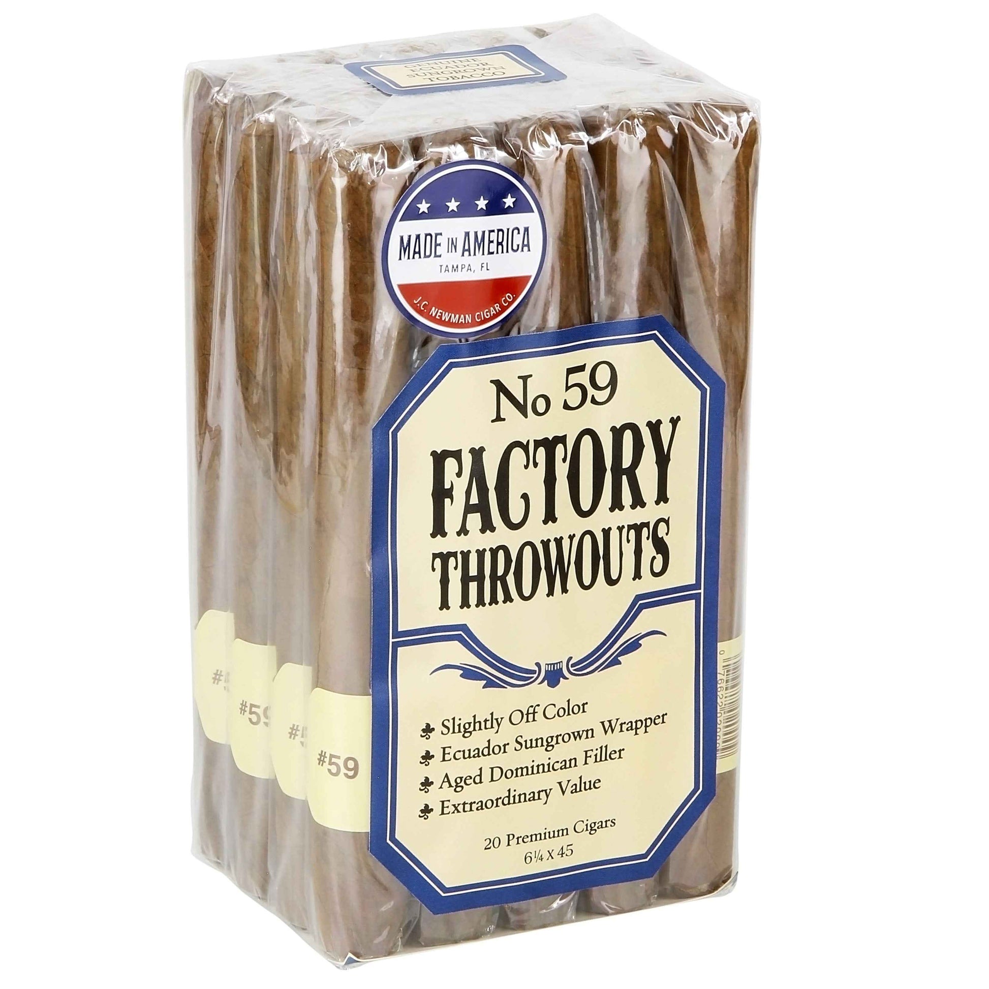 No. 59 Factory Throwouts