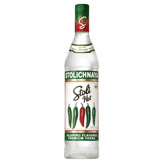 Stolichnaya Hot Vodka 750ml bottle