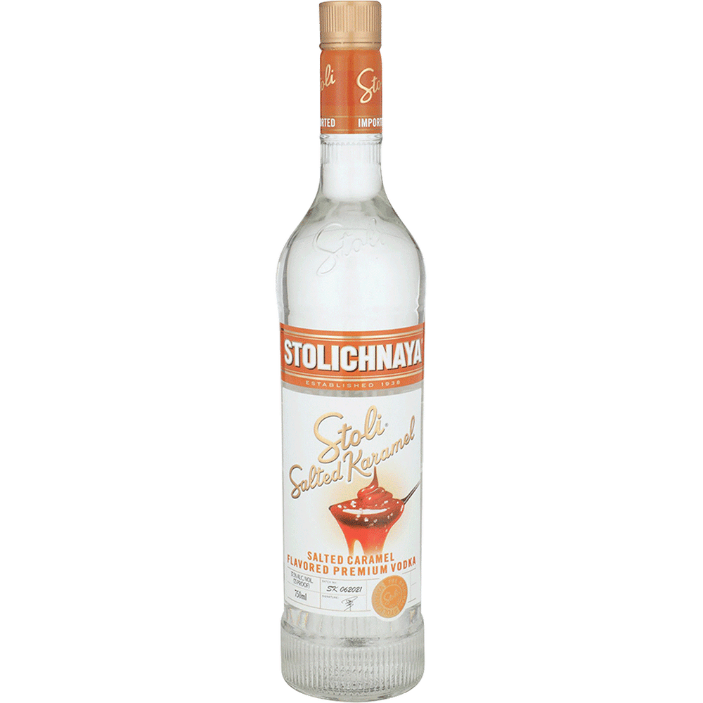 Stoli Salted Caramel Vodka 1L bottle