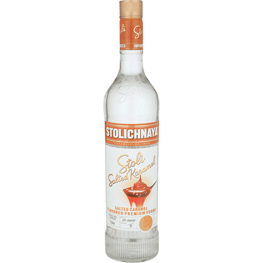 Stoli Salted Caramel Vodka 1L bottle