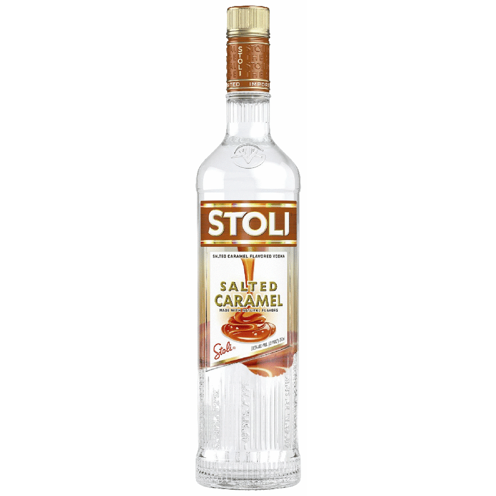 Stoli Salted Caramel Vodka bottle