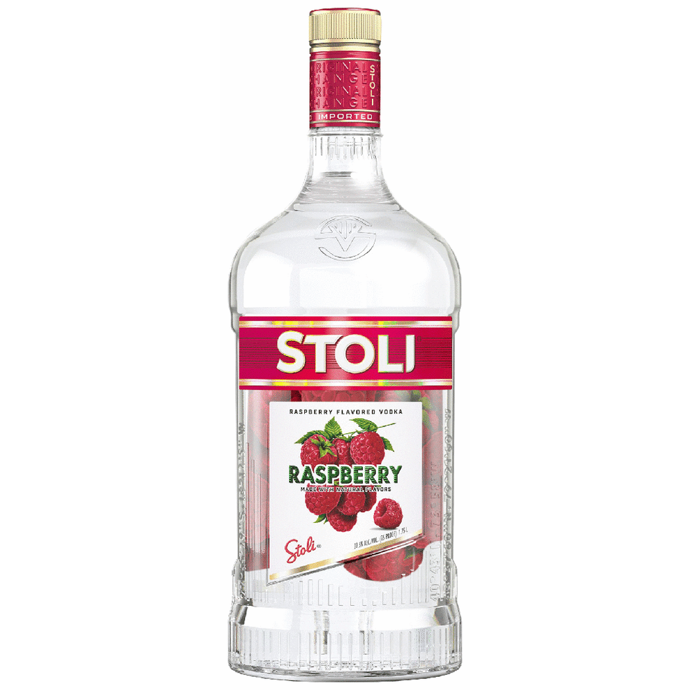 Stoli Raspberry Vodka 1.75L bottle