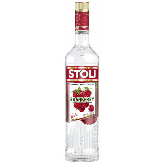 Stoli Raspberry Vodka bottle