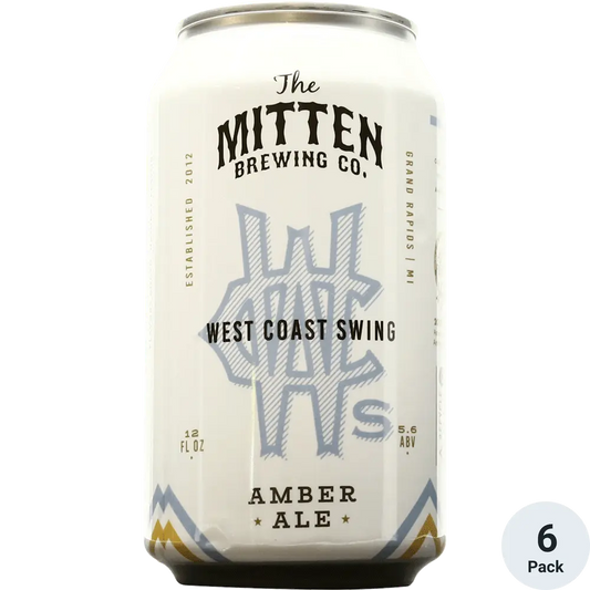 The Mitten West Coast Swing Amber Ale 6-pack Cans