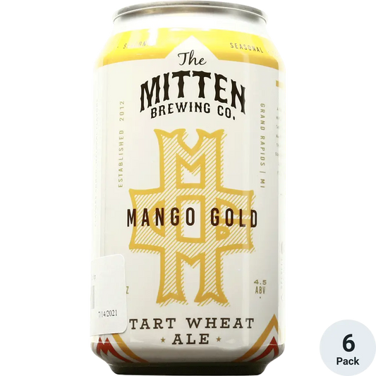 The Mitten Mango Gold Tart Wheat Ale 6-pack Cans