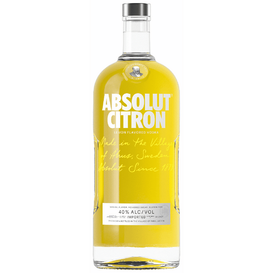 Absolut Vodka Citron 1.75L bottle