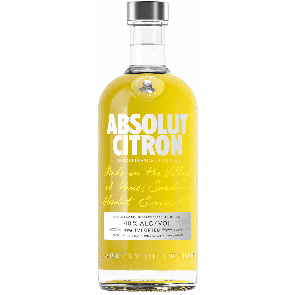 Absolut Vodka Citron 750ml bottle