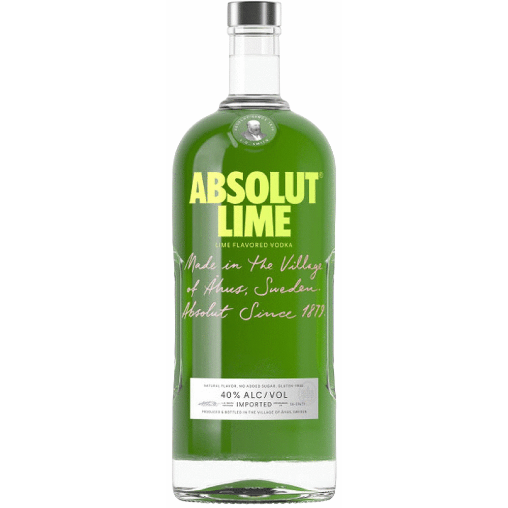 Absolut Vodka Lime 1.75L bottle