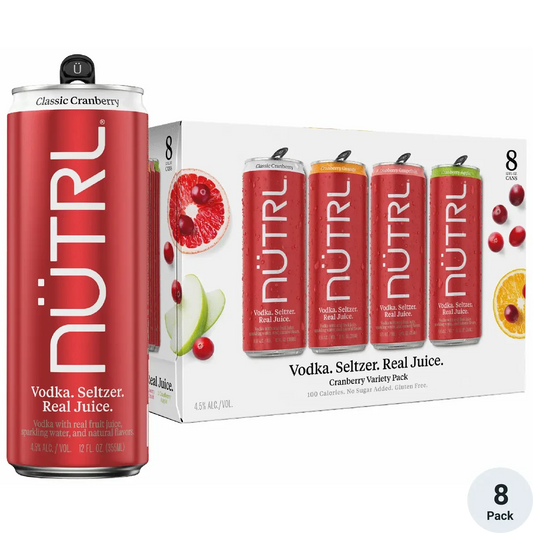 NUTRL Vodka Hard Seltzer Cranberry Variety Pack