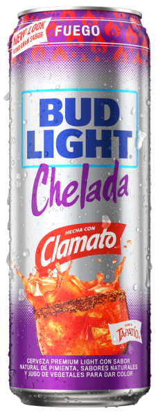 Bud Light Chelada Fuego Made with Clamato, 25 fl. oz. Can, 4.2% ABV