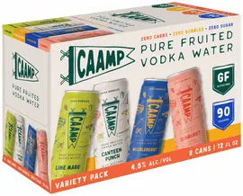Caamp Pure Fruited Vodka Water Variety Pack