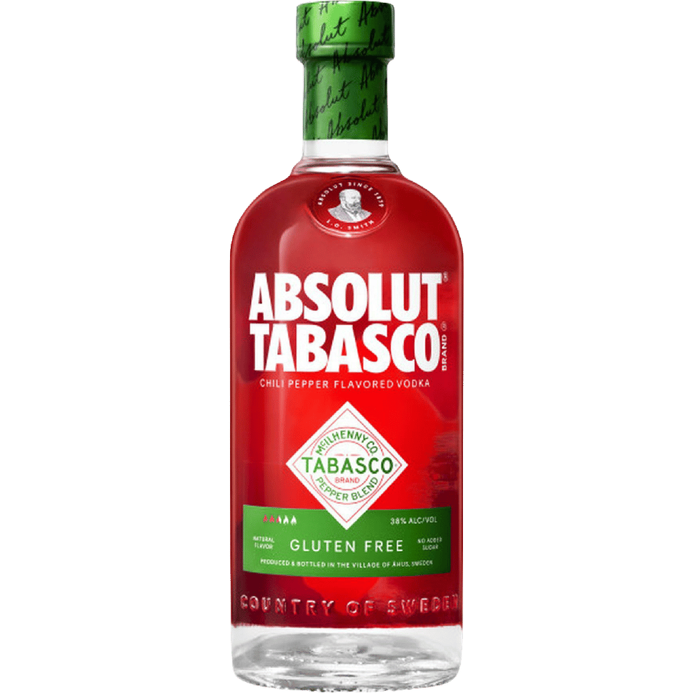 Absolut Tabasco Vodka 750ml bottle